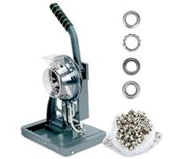 Professional Grommet Machine - Heavy Duty Eyelet Puncher & Setter Tool for Fabric, Leather, PU, Canvas, Handbags & Craft Projects (6mm)