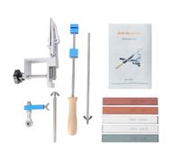 Professional Guided Sharpening System Precision Sharpener Tool with 6 Whetstones 120 to 3000 Grit for Kitchen Outdoor Blades Stainless Steel Aluminum Alloy