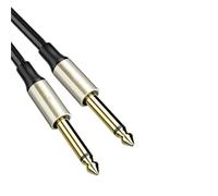 Professional Guitar Audio Cable 6.35mm Cable TS Mono Output Unbalanced Patch Cords For Guitar Electric Bass Keyboard(300cm)