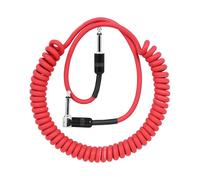 Professional Guitar Bass Anti Noise Sounds Cable Curly Instrument Connector Cable for Clear Signals Transmission Spring Coiled Instrument Wire