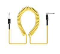 Professional Guitar Bass Anti Noise Sounds Cable Curly Instrument Connector Cable for Clear Signals Transmission Spring Coiled Instrument Wire