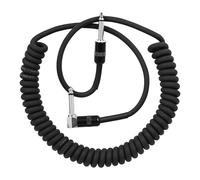 Professional Guitar Bass Anti Noise Sounds Cable Curly Instrument Connector Cable for Clear Signals Transmission Spring Coiled Instrument Wire