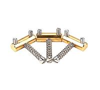 Professional Guitar Bridge 3 Pcs Electric Guitar Compensated Bridge Saddles Replacement Brass Barrel-Style Bridge Saddle Guitar Bridge