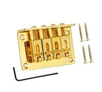 Professional Guitar Bridge 4-String Zinc Alloy Hard-Tail Roller-Style Bridge For Box Guitars Accessories Kits Guitar Bridge (Color : 02)