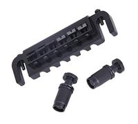 Professional Guitar Bridge 52.5 Mm String Pitch Bridge Tailpiece Zinc Alloy Wraparound Guitar Bridge Tailpiece With 2 Screws For Guitar Guitar Bridge