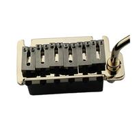 Professional Guitar Bridge Double Swing Tremolo Electric Guitar 6 String Board Bridge Stainless Steel Saddles Block BS184