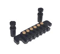 Professional Guitar Bridge LP Electric Guitar Flip Up Bridge Brass Tailpiece Replacement Parts(Black)