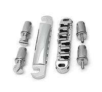 Professional Guitar Bridge Roller Saddles Guitar Bridge Locking Bridge Tailpiece Tail With Matching Posts For Electric Guitar Guitar Bridge (Color : 02)