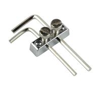 Professional Guitar Making Tools Electric Guitar Tremolo Headstock Mounted Key Metal Hex Wrench Holder Tools(Silver)