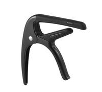 Professional Guitar Making Tools Portable Zinc Alloy Guitar Capo Professional Tone Changer With Pick(Black)
