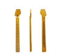 professional guitar neck 6-string 22-fret Matte Yellow Neck Electric Guitar Under The Neck Peach Tube Guitar Neck DIY Electric Guitar Accessories