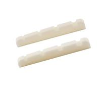 Professional Guitar Nut 38mm Flat Bottom Bone Grooved Nut For 4 String Bass