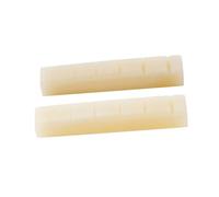 Professional Guitar Nut Flat Bottomed Slotted Buffalo Bone Nut For Acoustic 6 String Guitars (2 Pack)