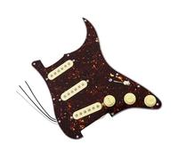 Professional Guitar Pickguard Pickup Pre Installed Pickguard Pickup With A Vintage Alnico 5 Single Coil Kit For Electric Guitars(Brown)