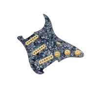 Professional Guitar Pickguard Pickup Suitable For Beginners The SSS Ainico 5 Single Coil Guitar Features A Pickguard And 7 Position Pickup(Grey Pearl)