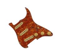 Professional Guitar Pickguard Pickup Suitable For Beginners The SSS Ainico 5 Single Coil Guitar Features A Pickguard And 7 Position Pickup(Orange)