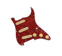 Professional Guitar Pickguard Pickup Suitable For Beginners The SSS Ainico 5 Single Coil Guitar Features A Pickguard And 7 Position Pickup(Red)