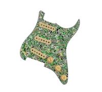 Professional Guitar Pickguard Pickup Suitable For Beginners The SSS Ainico 5 Single Coil Guitar Features A Pickguard And 7 Position Pickup(Green agate)
