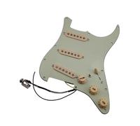 Professional Guitar Pickguard Pickup Suitable For Beginners The SSS Ainico 5 Single Coil Guitar Features A Pickguard And 7 Position Pickup(Green)