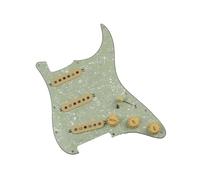 Professional Guitar Pickguard Pickup Suitable For Beginners The SSS Ainico 5 Single Coil Guitar Features A Pickguard And 7 Position Pickup(Green pearl)