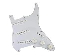Professional Guitar Pickguard Pickup The Colorful Alnico 5 SSS Electric Guitar Pickguard Pickup Is Suitable For Beginners(3ply Wh)
