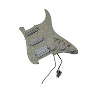 Professional Guitar Pickguard Pickup The Pickguard Pickup Alnico V Humbucker Guitar Includes A Wiring Harness And 18 Different Tones(Yellow Pearl)