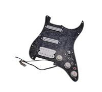 Professional Guitar Pickguard Pickup The Pickguard Pickup Alnico V Humbucker Guitar Includes A Wiring Harness And 18 Different Tones(Bk Pearl1)