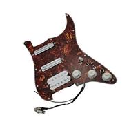 Professional Guitar Pickguard Pickup The Pickguard Pickup Alnico V Humbucker Guitar Includes A Wiring Harness And 18 Different Tones(Red)