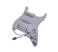 Professional Guitar Pickguard Pickup The Pickguard Pickup Alnico V Humbucker Guitar Includes A Wiring Harness And 18 Different Tones(White)