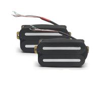 Professional Guitar Pickups Dual Track Ceramic Pickup Electric Acoustic Guitar B16K Single Coil Converter Bk(Bk N B)
