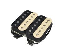 Professional Guitar Pickups Piano Bridge Dual Wire Pickup With Bk And White Ribbon Magnet For Electric Acoustic Guitars(Pattern)