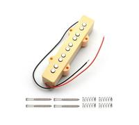 Professional Guitar Pickups Yellow Or Bk Ceramic Open Face Five String Bass Pickup Instrument Accessories(Yellow Bridge)