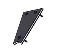 Professional Guitar Rod Cover Plate for Player, Musical Instrument Accessories Parts with 3 Screws, Black PVC+Iron, and Elegant Surface, Easy to Install - for -scratch ion and
