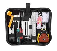 Professional Guitar Setup Kit & Repair Tools - Complete Luthier Tool Kit for Electric/Acoustic Guitar Maintenance, String Change & Setup - Includes Wire Pliers, Files, Wrenches, Rulers & More