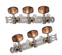 Professional Guitar String Tuning Pegs 2Pcs 1:18 Classical Silver Guitar Tuner Machine Heads Keys Pegs For Parts