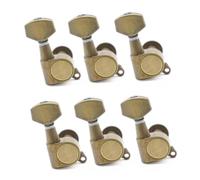 Professional Guitar String Tuning Pegs Electric Guitar Tuning Pegs Machine Head Small Square Handle For ST/LP Red Copper/Bronze(6r Bronze)
