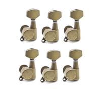 Professional Guitar String Tuning Pegs Electric Guitar Tuning Pegs Machine Head Small Square Handle For ST/LP Red Copper/Bronze(Bronze 6l)