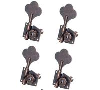 Professional Guitar String Tuning Pegs Vintage Open Guitar Tuning Key Pegs Machine Heads Tuner 4R For 4 Strings Bass Red Bronze