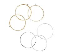 Professional Guitar Strings Replacement, 6Pcs Acoustic String Set Made of Stainless Steel with Phosphor Copper Colored Copper Alloy for Classic Folk Guitar, Smooth and, Crisp