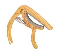 Professional Guitar Tuning Clamp, Rubber Grips Ergonomic Spring for Easy Installation and String Protections Adjustable Clip-On Capo with Copper Thread