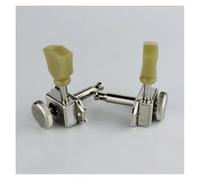 Professional guitar tuning pegs 1 Set 3R 3L Locking String Vintage Deluxe Electric Guitar Machine Heads Tuners Nickel/Chrome Tuning Pegs(PRO Nickel)