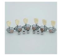 Professional guitar tuning pegs 1 Set Handle Locking String Vintage Deluxe Electric Guitar Machine Heads Tuners Chrome 3R 3L Tuning Pegs(44C)