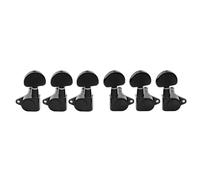 Professional Guitar Tuning Pegs 15:1 Ratio Full Sealed Machine Heads Tuners Tuning Pegs Keys Right Angle Screw For Acoustic Electric Guitar(Black)