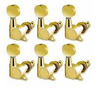 Professional guitar tuning pegs 6pcs Electric Guitar String Tuning Pegs Kit Acoustic Folk Guitar Peg Closed Reel Winding Tuner Tuning Key(Gold 6R)