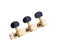 Professional guitar tuning pegs Black Head String Knob Folk Wood Three-row Open Guitar Accessories String Knob Guitar Knob Head Full Metal