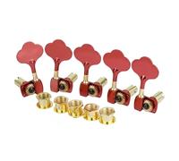 Professional Guitar Tuning Pegs Locking Machine Heads Tuner Electric Bass(4R1L RD)