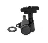 Professional Guitar Tuning Pegs R18K 18:1 Full Sealed Locking Machine Head Tuner 3R3L Electric Guitar Tuning Peg Key(1 Pc L Black)