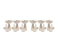 Professional Guitar Tuning Pegs R18K 18:1 Full Sealed Locking Machine Head Tuner 3R3L Electric Guitar Tuning Peg Key(3R3L Nickel)