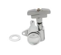 Professional Guitar Tuning Pegs R18K 18:1 Full Sealed Locking Machine Head Tuner 3R3L Electric Guitar Tuning Peg Key(1 Pc L Chrome)