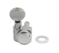 Professional Guitar Tuning Pegs R18K 18:1 Ratio 2 Pin Full Sealed Locking Machine Head Tuner Guitar Tuning Peg Key(1 Pc R Chrome)